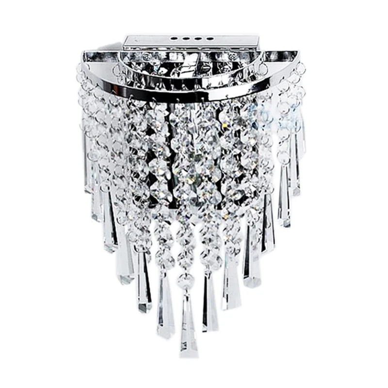 

Modern Crystal Wall Lamp Chrome Sconce Wall Light for Living Room Bathroom Home Indoor Lighting Decoration