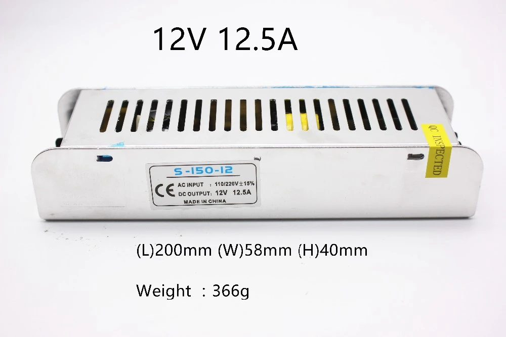 Питание DC12V 3A 5A 8.5A 10A 12.5A 15A 20A 30A освещение Трансформатор для Светодиодные ленты при отраженного света драйвер адаптера питания