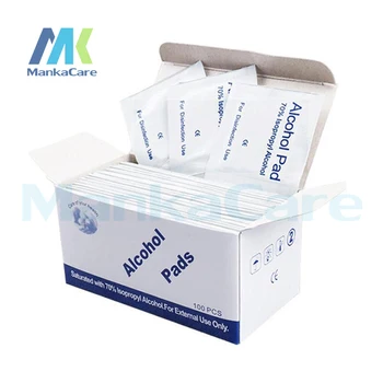 

3*100 Pcs Alcohol Wet Wipe Disposable Disinfection Prep Swap Pad Antiseptic Skin Cleaning Care Jewelry Mobile Phone Clean Wipe