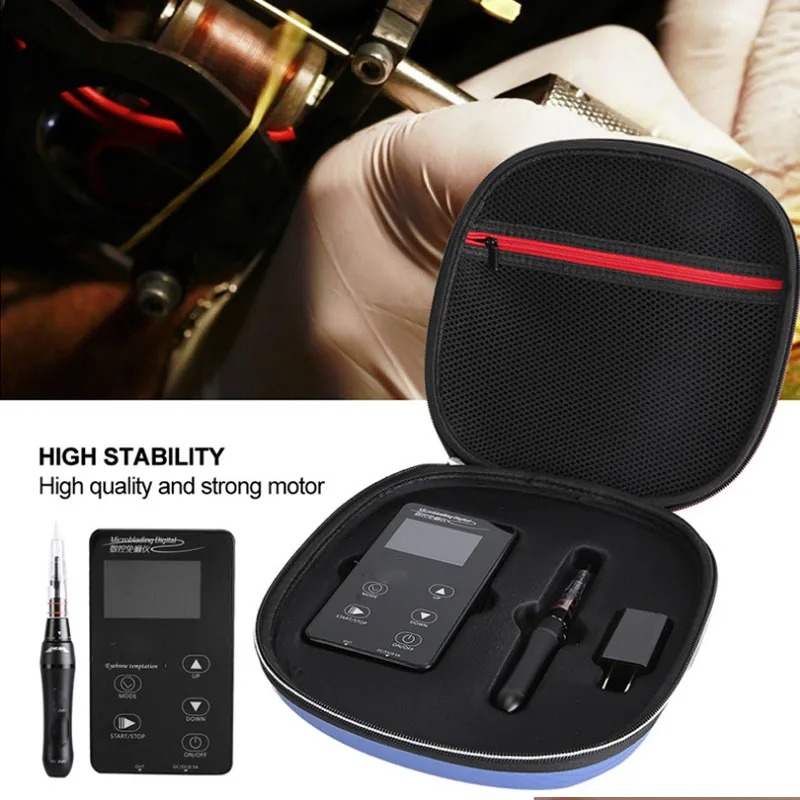 

Permanent Makeup Machine Device Kit Include Digital Permanent Makeup Power Supply Permanent Makeup Tattoo Pen and 2 Clip Cord