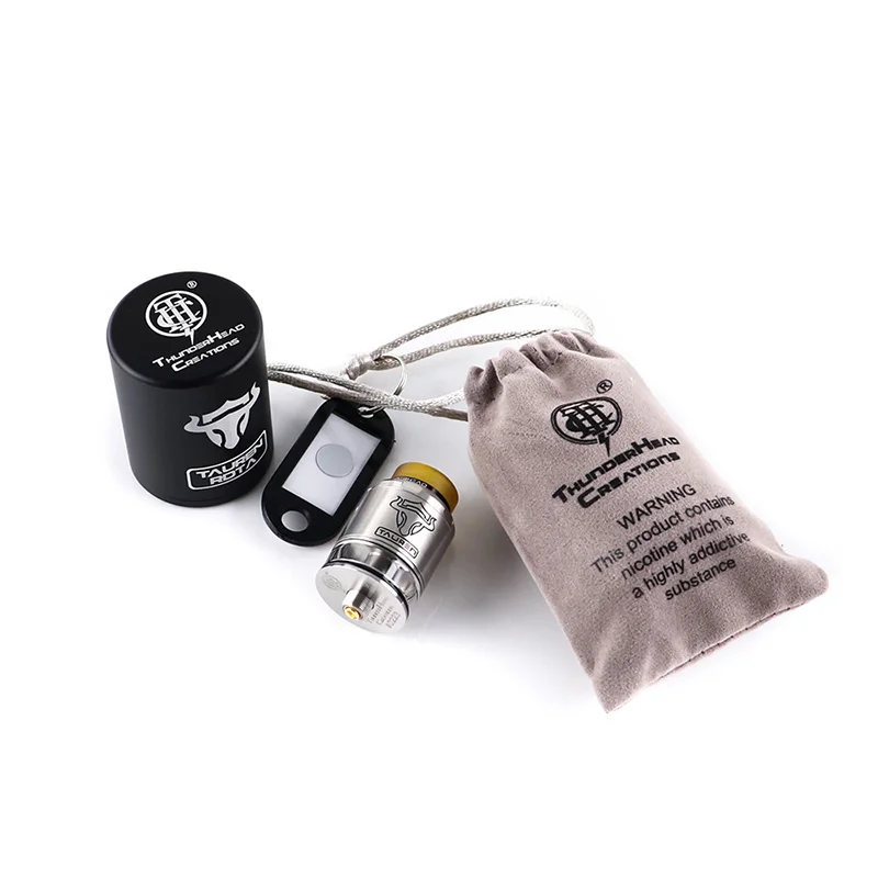 Koop Originele THC Tauren RDTA tank Dubbele 28 micro air gaten 2ML verstuiver vape lekvrije Rebuildable tank vs gear rta