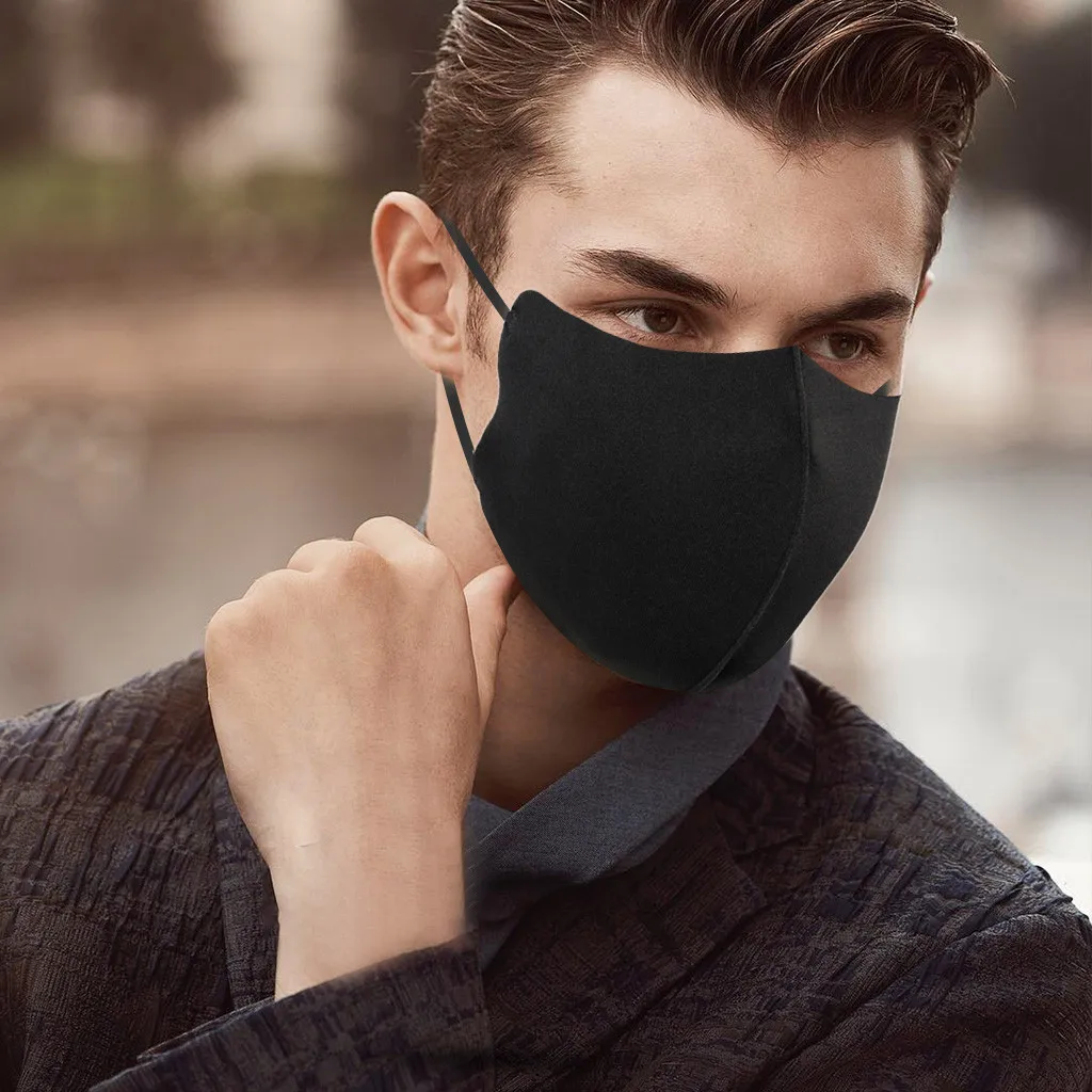 1/3/5pc Activated Carbon Pm2.5 Face Masken Face Mask Black Comfortable Cotton Masks Outdoor Mouth Mask Washable Reuse Face Mask Маска