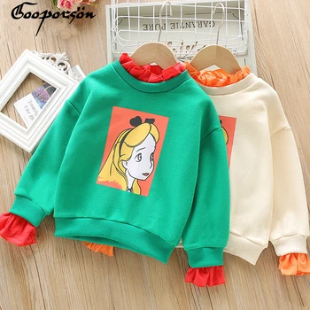 

Girls Sweat Shirt Long Sleeve Princess Printed Kids Girl's T Shirts Spring Outfit for Chidlren Shirt Girls Clothing Casual Tops