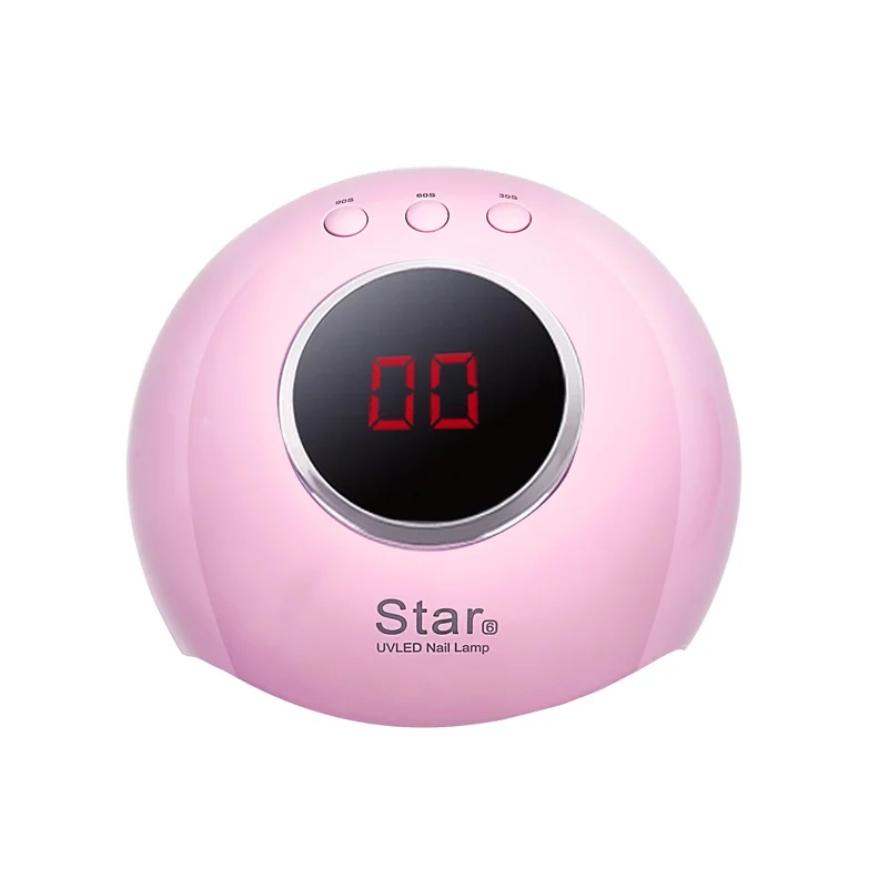 STAR6-PINK-NO BOX Star 6 Сушилка для ногтей Светодиодный УФ лампа 24 Вт мини-лампа с USB для маникюра ЖК-дисплей сушка все Гель-лак для ногтей инструменты для дизайна ногтей - Цвет: STAR6-PINK-NO BOX
