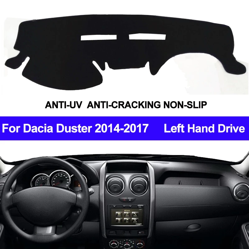 

Car Dashboard Cover Dashmat For Dacia Duster 2014 2015 2016 2017 Automobile Dash Mat Sun Shade Pad Carpet Dash Board Cover