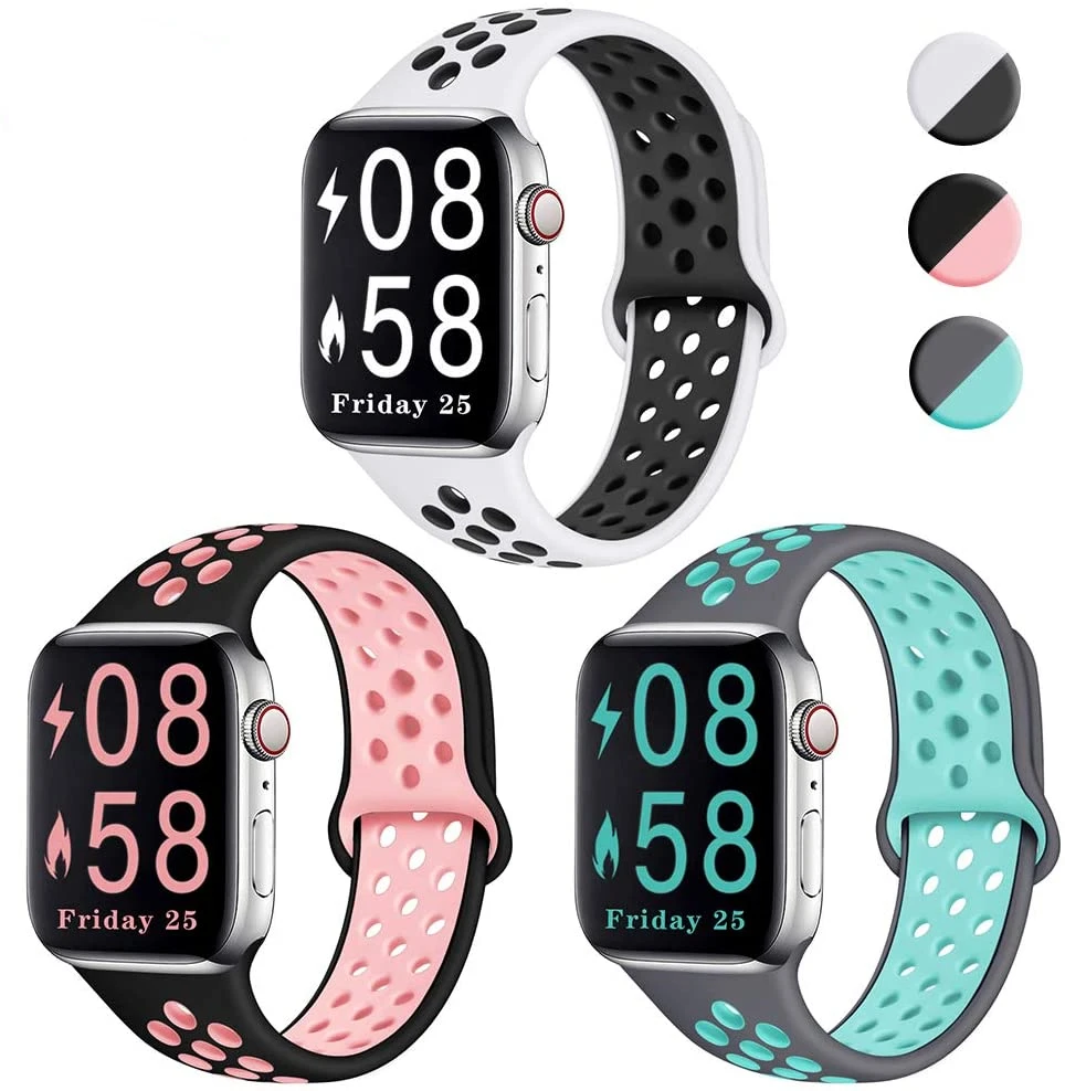 Ремешок силиконовый для Apple watch band 38 мм 42 40 44 сменный Браслет iWatch series 5 4 3 2 1 Sport Edition |