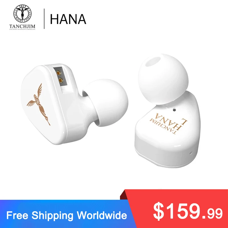 US $159.99 TANCHJIM HANA Earphone the Third Generation DMT Dynamic LCP Diaphragm Hi Fi InEar Earphone Headset