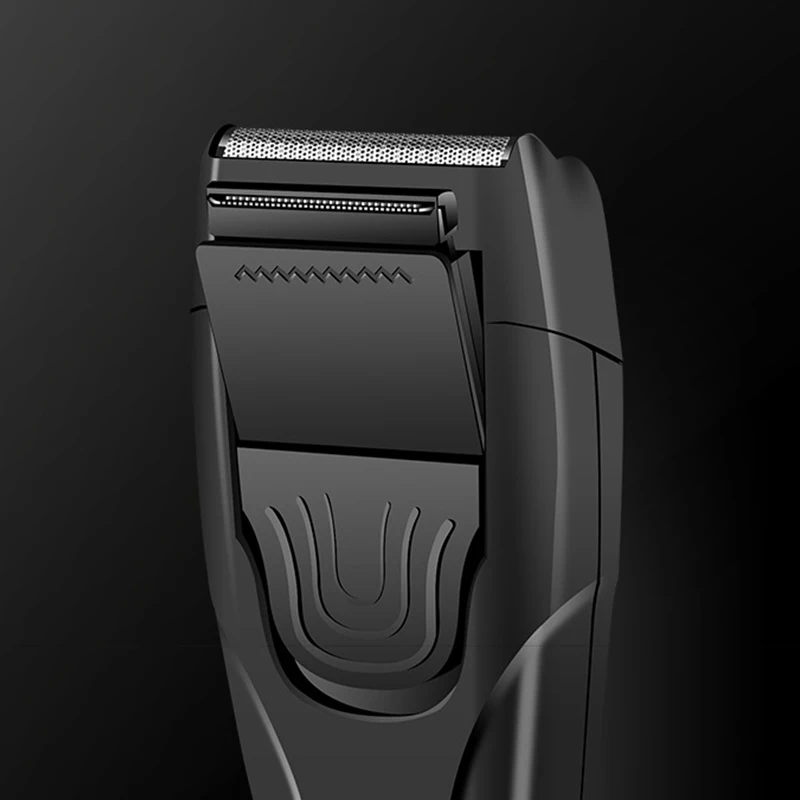 Kemei, электробритвы для личной гигиены, KM-1103, для мужчин, уход за лицом, перезаряжаемая, возвратно-поступательная Бритва для лица, двойная сетка для лица бритва