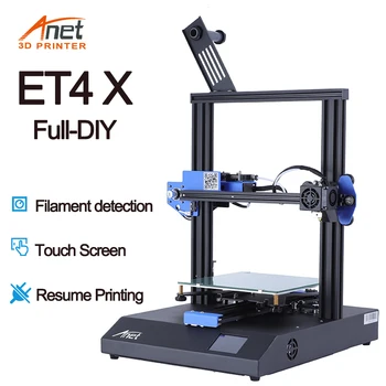 

Anet ET4X 3d Printer Like ET4 220*220*250mm Big Printer Size Home and Family DIY High Precision Extruder With 10M PLA Filament