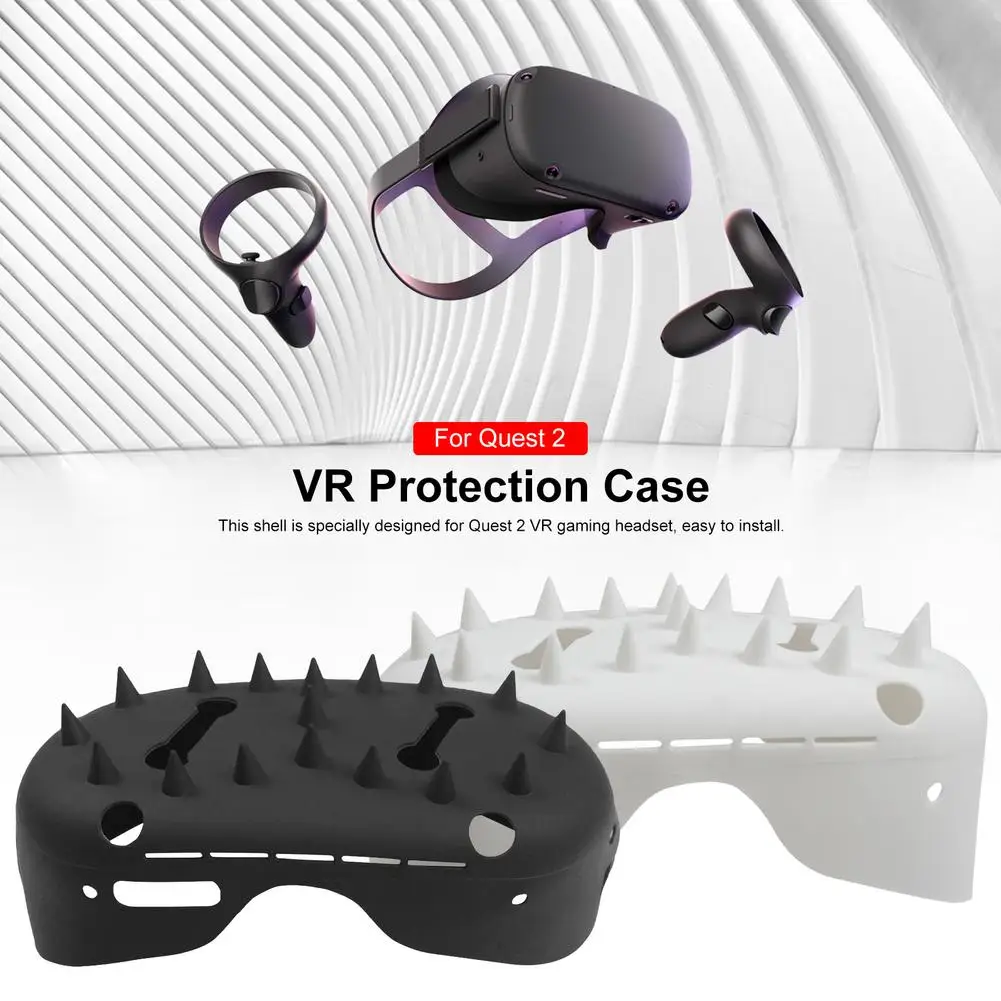 New VR Headset Cover Dust-proof VR Protection Case For Quest 2 Black White Soft Silicone VR Lens Cover For Oculus Quest 2