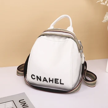 

2020 new trend small leather casual style girl kawaii backpack simple lychee pattern ladies travel bag student school backpack