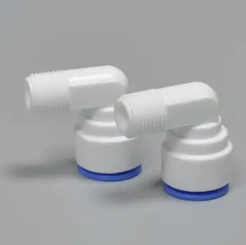 

5 pcs L-type water purifier connector size 1/4 male thread to 3/8 elbow fittings