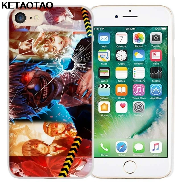 Армейский зеленый KETAOTAO Токийский Гуль E чехол для телефона s для iPhone 4S SE 5C 5S 6S 7 8 Plus X XS XR 11 Pro Чехол кристально чистый мягкий TPU чехол s - Цвет: Армейский зеленый