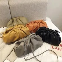 Новая женская сумка из искусственной кожи с облаком, женская сумка, сумки через плечо с пельменем, подвесной светильник, сумки через плечо, клатч