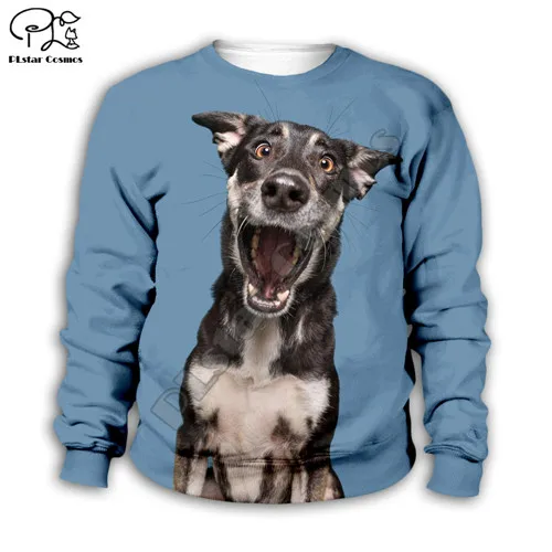 Kids sweatshirts Детские комплекты толстовки с капюшоном с объемным принтом забавной собаки Детский свитер с длинными рукавами одежда для маленьких мальчиков и девочек пальто на молнии в подарок - Цвет: Kids sweatshirts