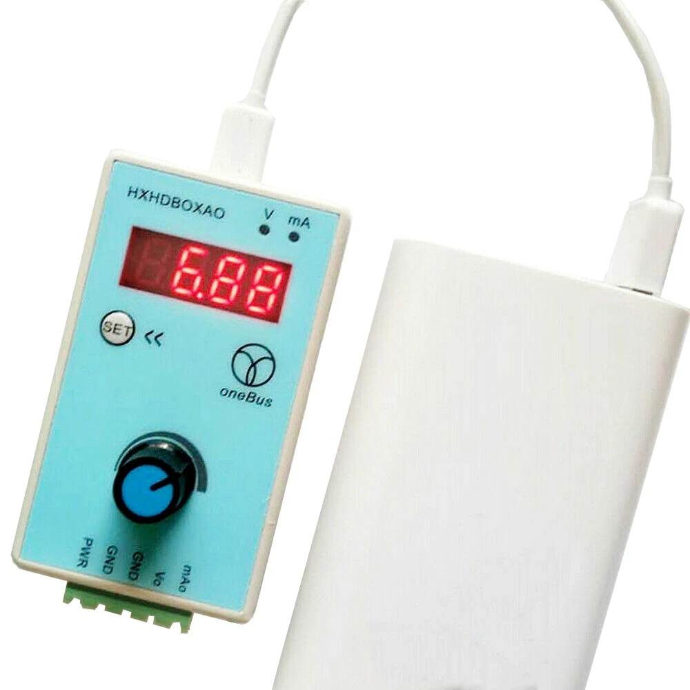 Портативный 0-10 V/2-10 V 0-20mA/4-20mA генератор сигналов Регулируемое напряжение тока Аналоговый симулятор источников сигнала выход 24V