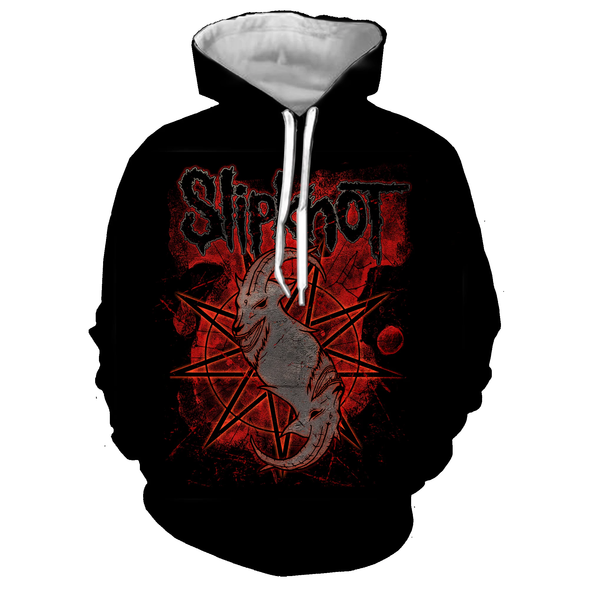Новые толстовки Slipknot рок черные толстовки 3D принт толстовка хип хоп мужские повседневные забавные спортивные костюмы одежда Harajuku топы 5XL