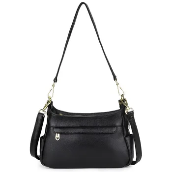 

Leather ladies bag new shoulder bag fashion first layer cowhide mom diagonal bag