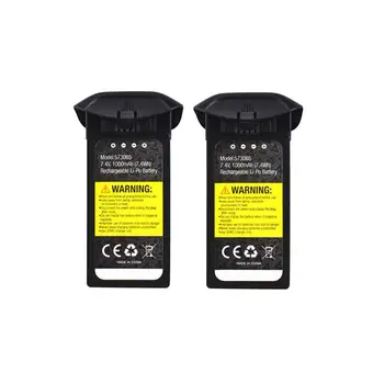 

LeadingStar 2PCS 7.4V 1000mAH Lithium Battery for D58 U88 Four-Axis Aircraft Accessories Remote Control Drone Battery Black