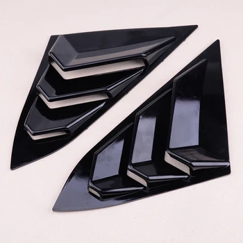 

CITALL Bright Black Window Quarter Vent Window Scoop Spoiler Louvers fit for Honda Civic Sedan 10th Gen 2016 2017 2018 2019 2020