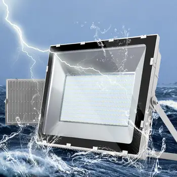 

2 pcs 500W 220V Utrathin Cool White 5th Genreration LED Flood Light IP65 Waterproof Floodlight Outdoor Lamp Cold White