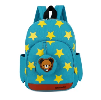 

Four seasons cartoon children's schoolbag male and female baby shoulders large capacity lightweight wear-resistant schoolbag
