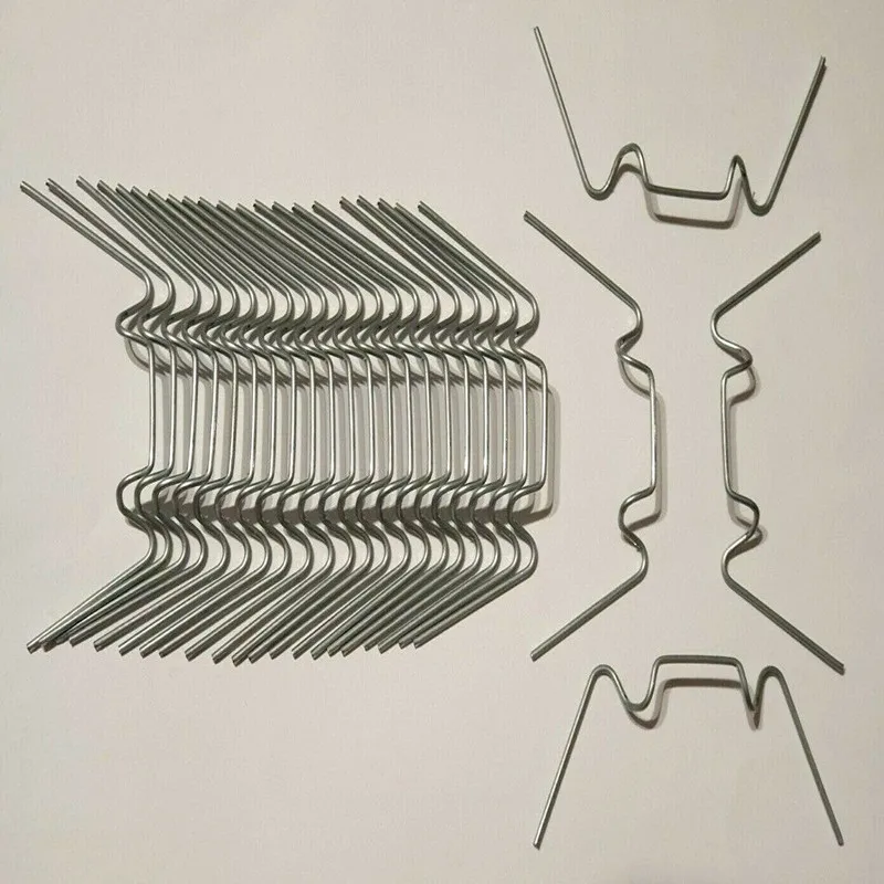 25/50/100pcs Greenhouse Glass W Clips Stainless Steel Glazing Glass Clip Greenhouse Spares Parts