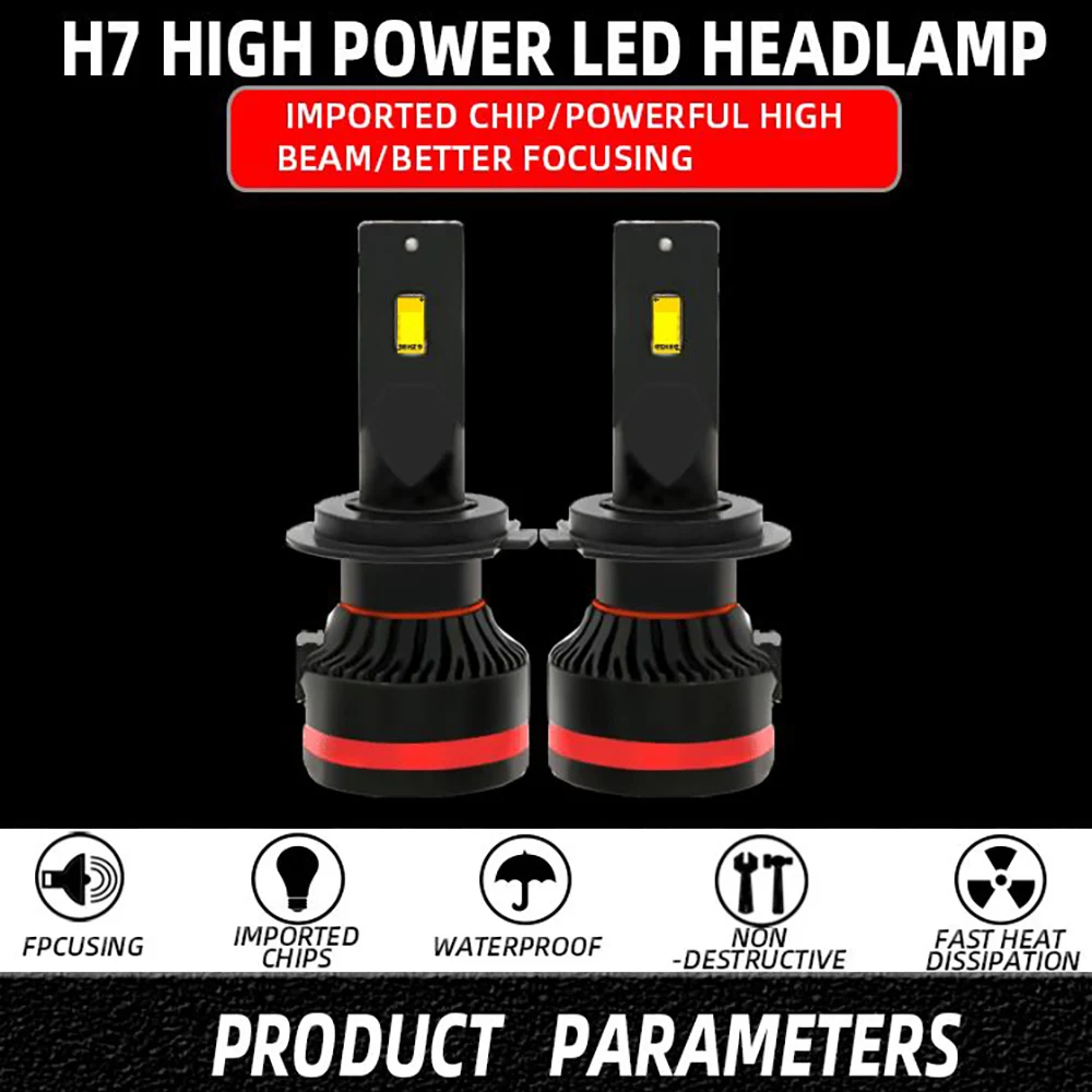 2 шт. H11 55 Вт 5200Lm высокое Мощность светодиодный головной светильник Conversion Kit H11 OEM Сменная головка светильник 6000K 9012 H8 H9 H11 9005 9006