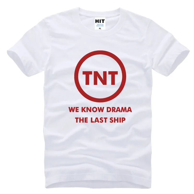 

THE LAST SHIP TNT Letter Printed Mens Men T Shirt T-shirt Fashion 2016 New Short Sleeve Cotton Tshirt Tee Camisetas Masculina
