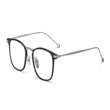 MONGOTEN, фирменный дизайн, унисекс, Ретро стиль, полная оправа, чистый титан, асферические линзы, оптические очки, антибликовые очки для чтения