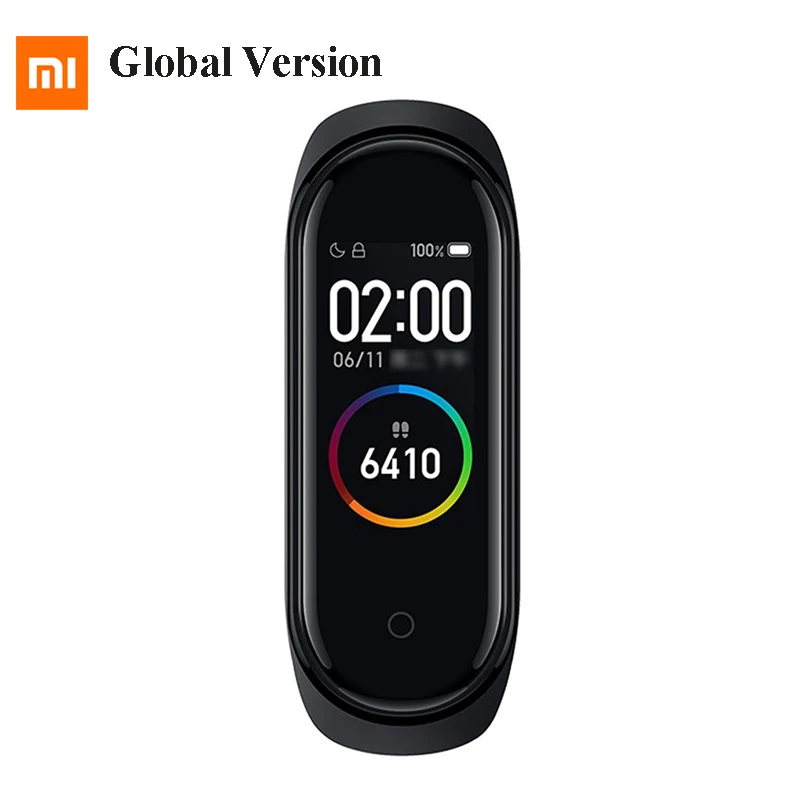 В наличии глобальная версия Xiaomi mi Band 4 Smart band цветной экран браслет пульсометр