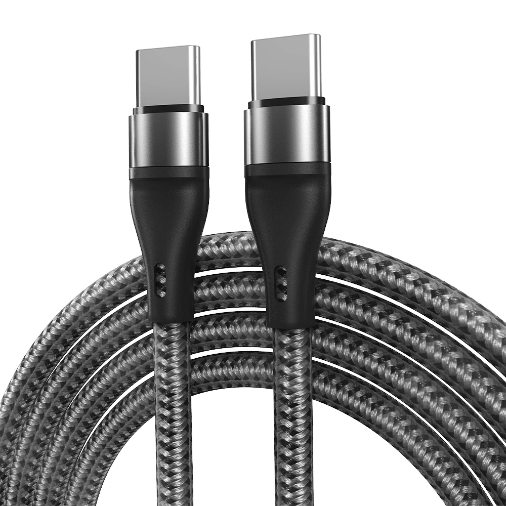 PD USB C to USB Type C Cable for Samsung S20 Huawei Quick Charge 4.0 Cable 2 in 1 Transmission Double 60W Fast Charge Line 1m 2m usb phone charger Cables