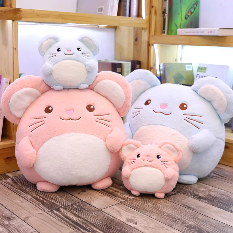 

Cute Cartoon Mouse Plush Toy Stuffed Animal Round Fat Mouse Toys New Style Plush Doll Toy Children Toy Girls Gift