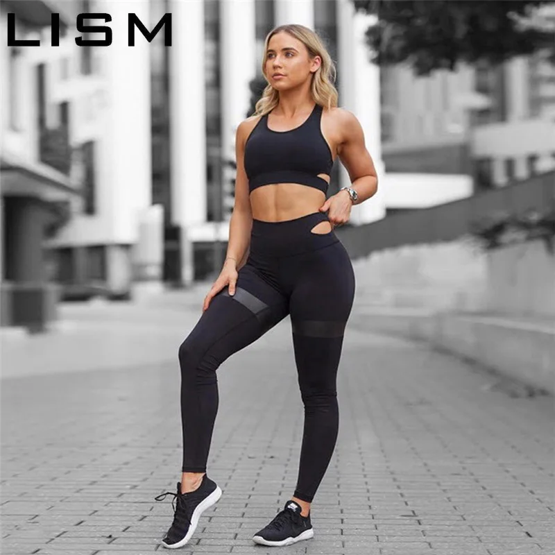 

3 Colors 2 Piece Set Workout Clothes for Women Sports Bra and Leggings Set Sports Wear for Women Gym Clothing Athletic Yoga Set