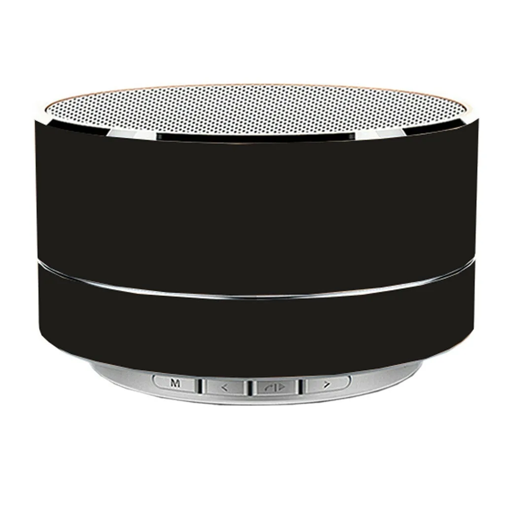 Black Новые светодиодные беспроводной Mnin Bass BT портативные колонки для iPHONE для iPAD телефонов MP3 FT# T2 - Цвет: Black