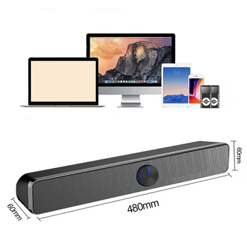 

Wired Speaker Soundbar Subwoofer For PC Laptop Computer TV Home Theater Sound System Boombox Hifi Stereo Music Player Altavoces