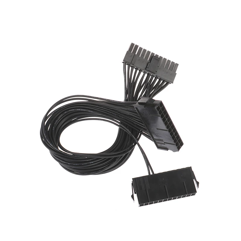 24Pin Power Supply Synchronizer Male To Female ATX Mining 30cm 24 Pin Dual PSU Extension Cable For Computer Adaptor For Mining