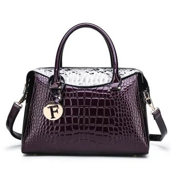 

Crocodile Pattern WOMEN'S Bag 2020 New Style Large-Volume Modern and Trendy/women Middle-aged Mom Hand Crossbody Bag