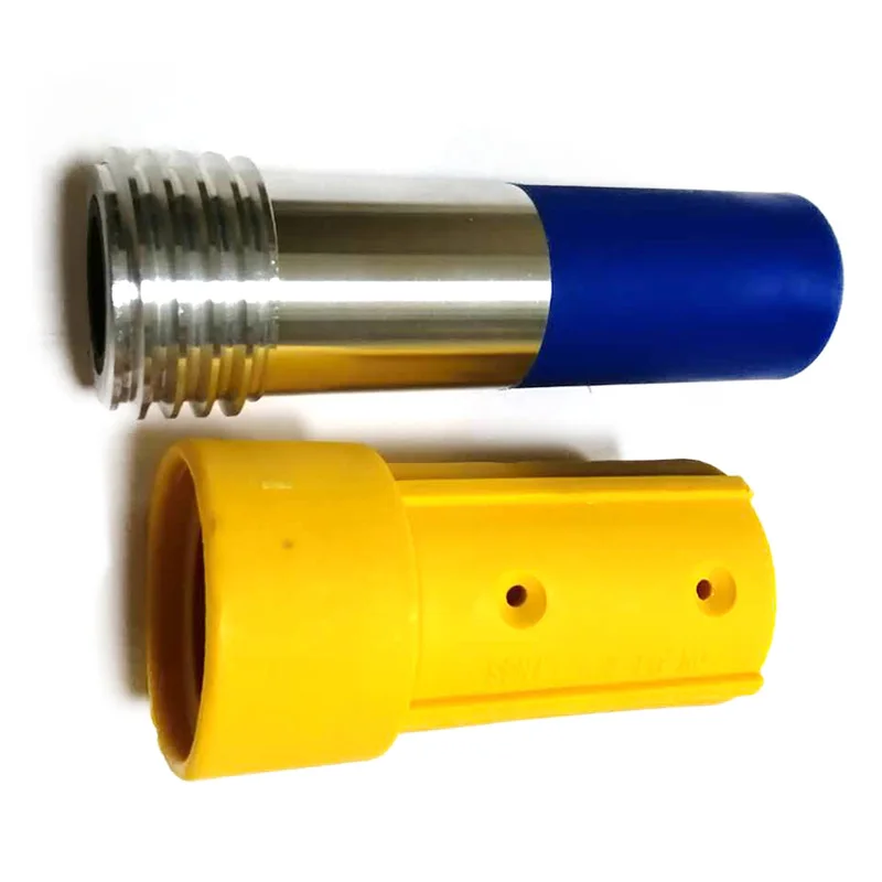 Coarse Thread Sand Blasting Gun Nozzle Alunimun PU Cover for High Pressure Blasting Machine