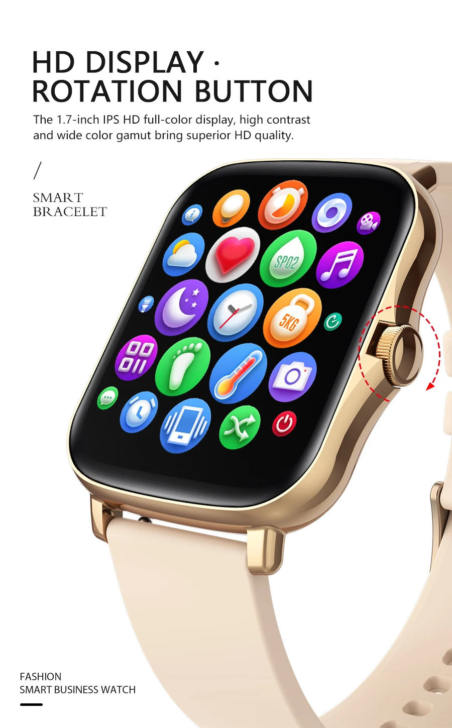 2022 Full Touch Screen Rotate Button Y20 Woman Smart Watch Fitness Tracker Smartwatch For Xiaomi IPhone Phone PK P8 Plus GTS 2