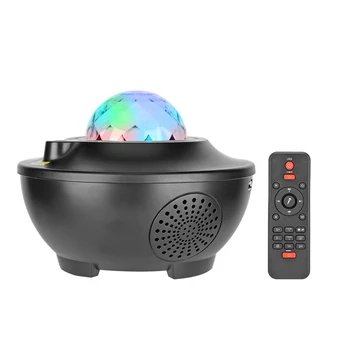 

Starry Sky Water Waving Full Color LED Laser Projector Light Star Music Light Romantic USB Bluetooth Music Player Remote Control