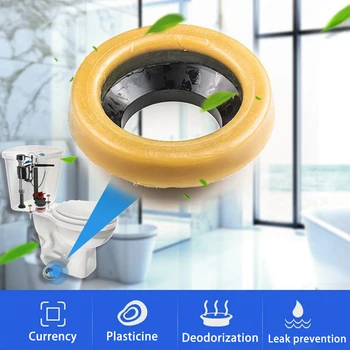

Replacement Toilet Bowl Gasket Durable Extra Thick Strong Adhesion Easy Install Mini Leakproof Accessories Universal With Flange
