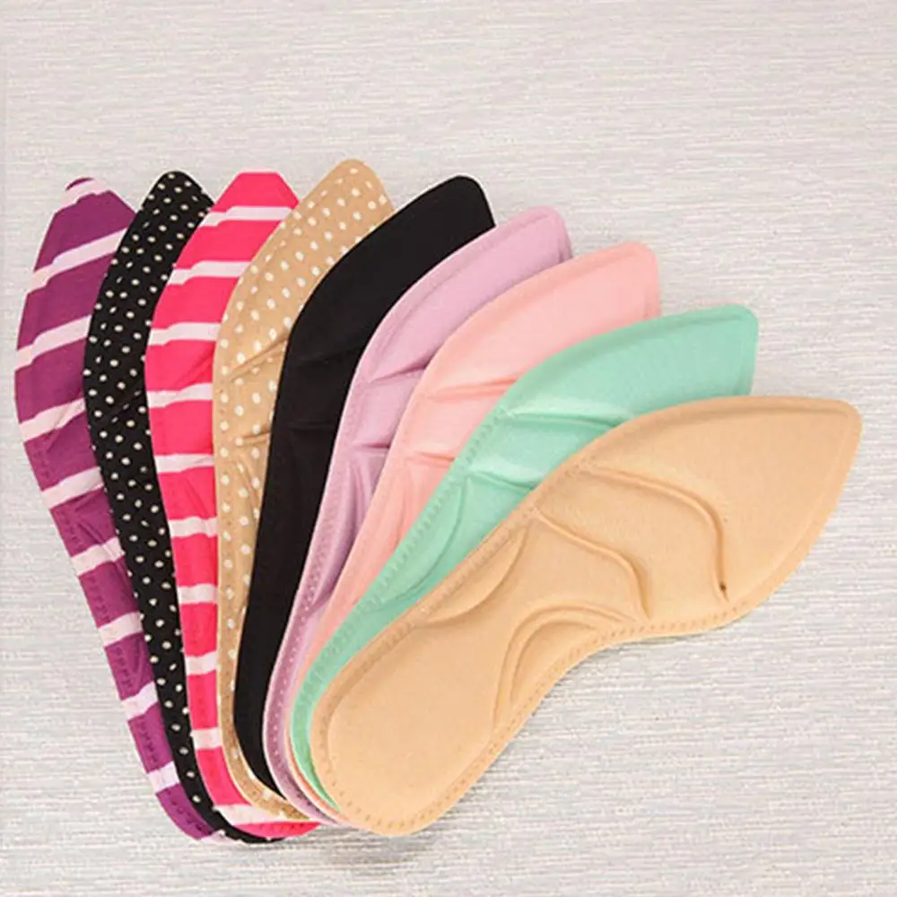 

New Sponge Breathable Sweat insoles Non-slip shock absorption Heel stick one-piece full pad comfortable Beige women insoles