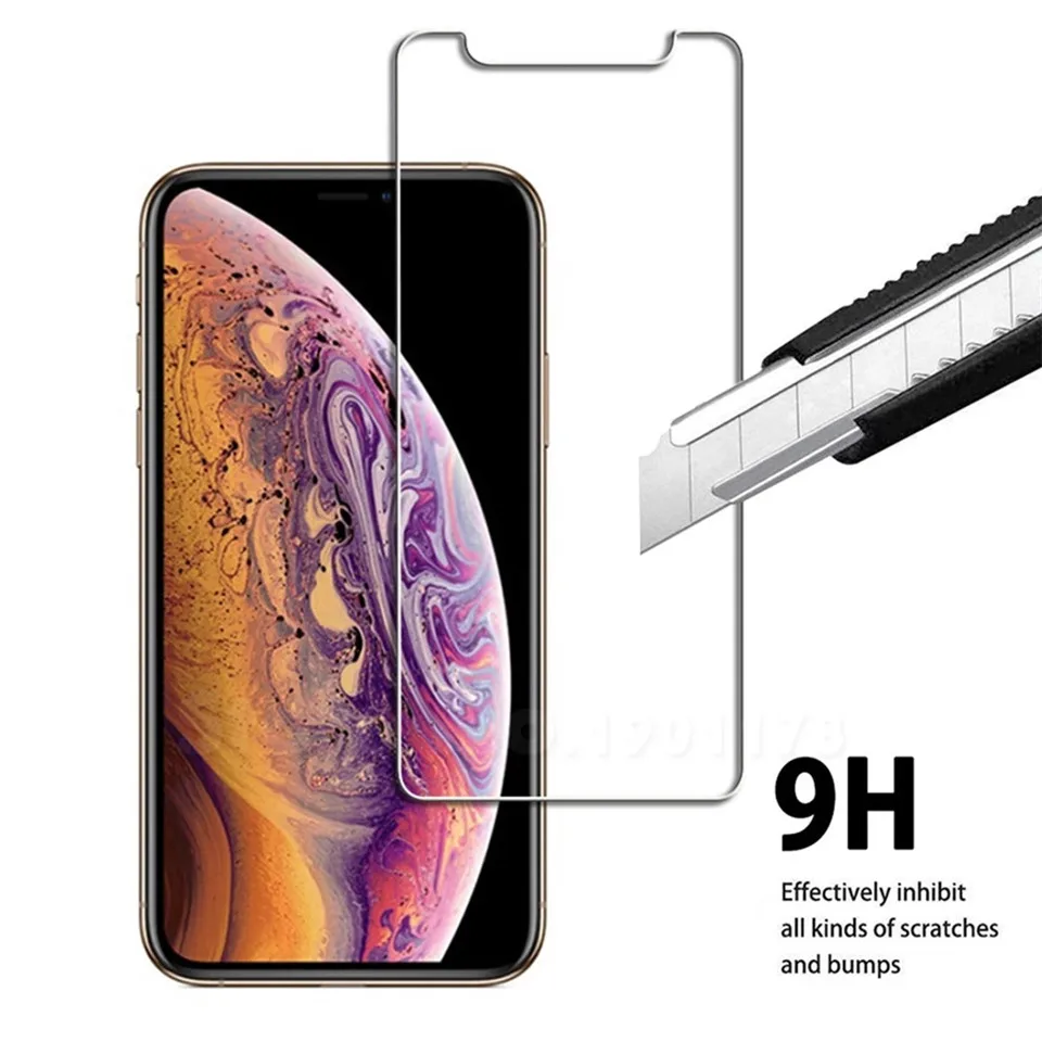 5 шт./10 шт. закаленное стекло для защиты экрана iPhone 11/Pro/Max 9H 2.5D 0 3 мм