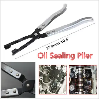

Kuulee Car Engine Oil Valve Pliers Spring Clamp Disassembly Stem Seal Gasket Pliers Remover Tool 10*27*3CM Sliver Black