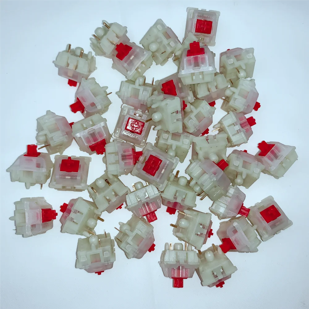 Gateron Interruptor Amarelo Leitoso Pin Hot Swap Vermelho Marrom Leite Transparente Branco Switches para Pin Teclado Mecânico Gk61gk64 Gh60 - Imagem 3
