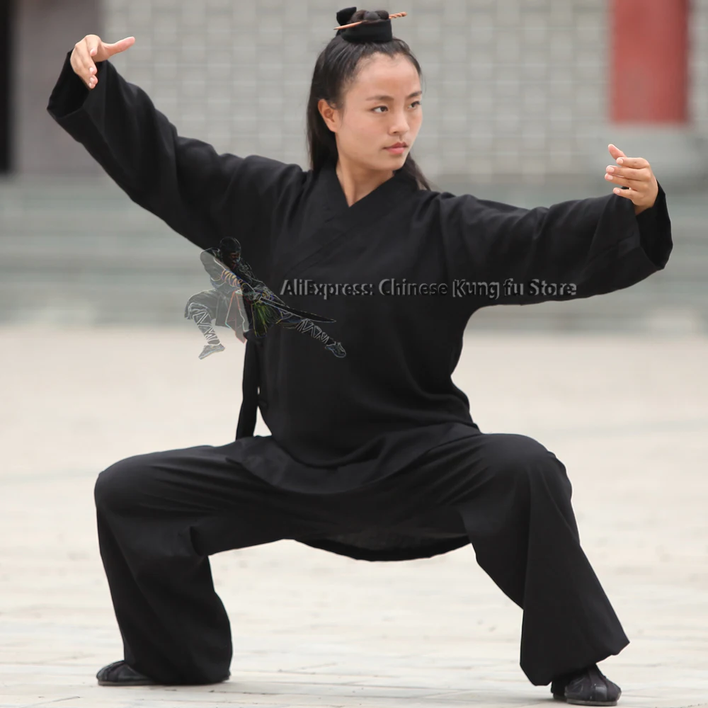Custom Make 25 Colors Women's Daily Training Tai chi Suit Wing Chun Martial arts Shaolin Uniforms Kung fu Jacket pants |