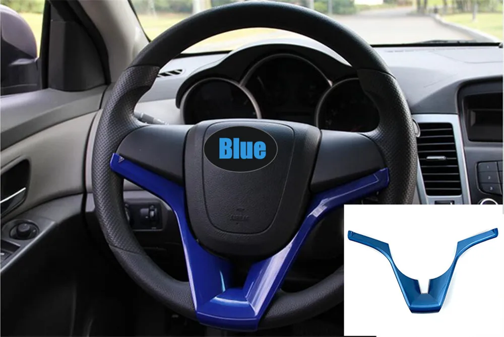 Autozubehör Passend für Chevrolet Cruze Sonic Trax Tracker Sonic ONIX AVEO Orlando Lenkradverkleidung Einsatz Aufkleber – Detail 7