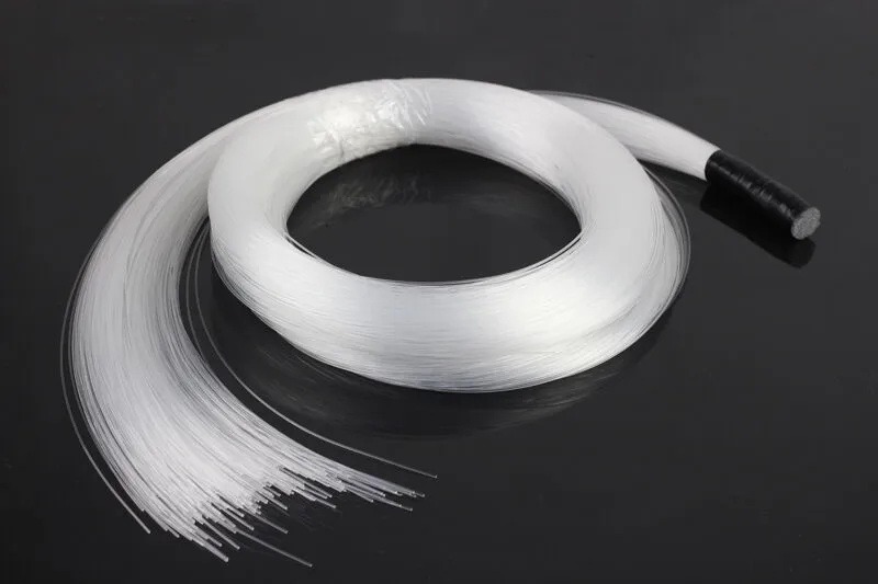 PMMA Plastic Fiber Optic cable 3M 0.75mm(D) KIT Sparkle LED Side Pointed strands For Home Lighting Decor