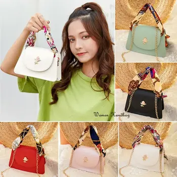 

2019 Newest Hot Womens Handbags Leather Purse Shoulder Crossbody Tote Bag Ladies Fashion Satchel Luxury Rose Hardware Scarves